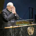 Выступление Нарендры Моди перед Генеральной Ассамблеей ООН с предложением объявить 21 июня Международным днем йоги