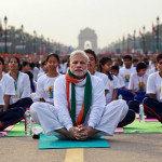 Международный день йоги в Нью-Дели, Индия